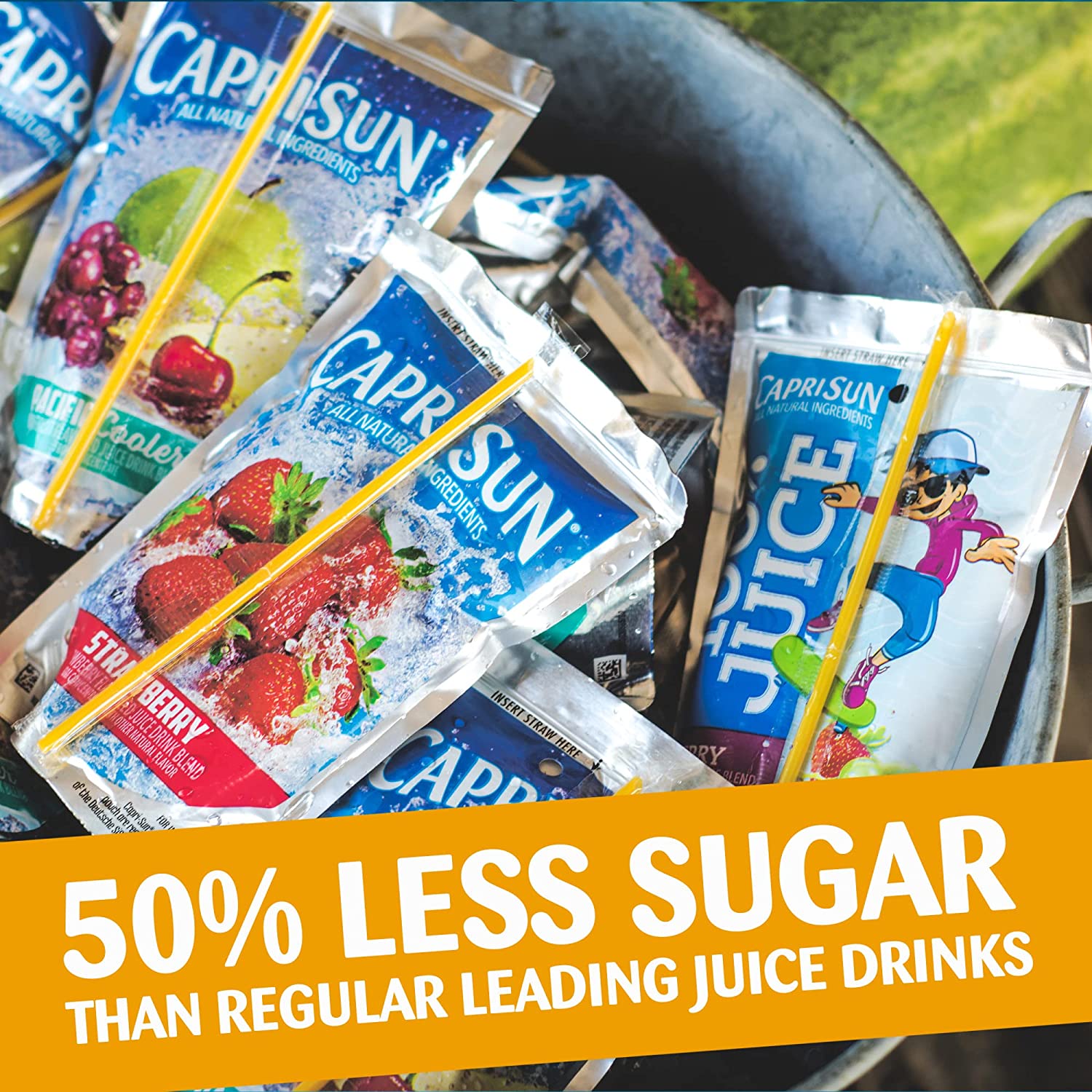 Capri Sun Pacific Cooler Mixed Fruit Naturally Flavored Kids Juice Drink Blend (10 ct Box, 6 fl oz Pouches) - Image 4